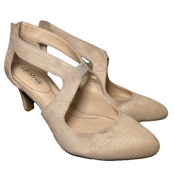LifeStride Shoes - Life Stride Soft System Women’s Tan Giovanna 2 high Heel pumps Size 8.5W